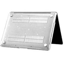 Чохол-накладка Glitter для Apple MacBook Pro 13.3" (A1706/A1708/A1989/A2159/A2289/A2251/A2338) Прозорий, фото 4