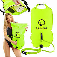 Буй для плавання TSUNAMI надувний 2 в 1 Yellow (P-5907739314024)