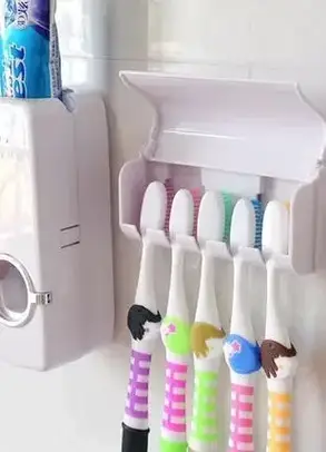 Автоматичний дозатор зубної пасти і утримувач щіток Kaixin KX-889, фото 2