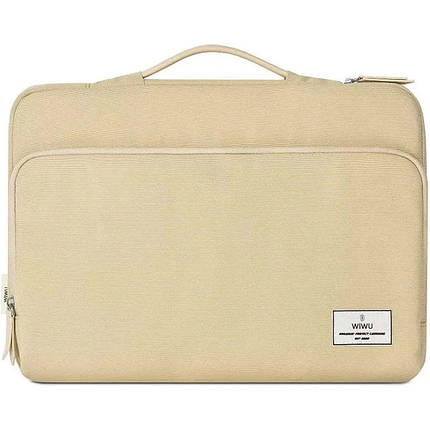 Сумка для ноутбуку WIWU ORA Sleeve 14" Бежевий, фото 1