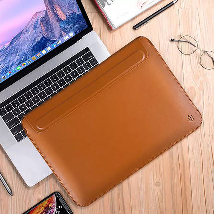 Чохол з підставкою WIWU SKIN PRO Portable Stand Sleeve 14.2" Коричневий, фото 3