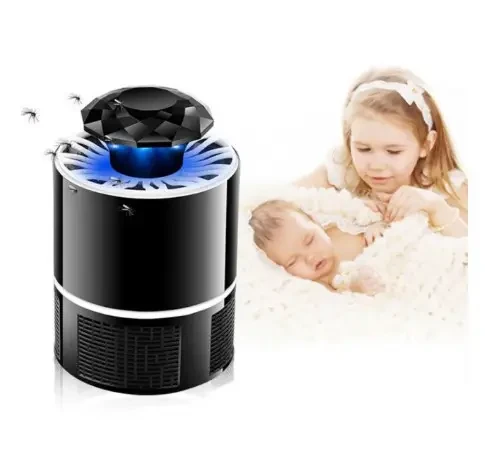 Лампа пастка для комарів знищувач комах 5 Вт USB Mosquito Killer Lamp чорна