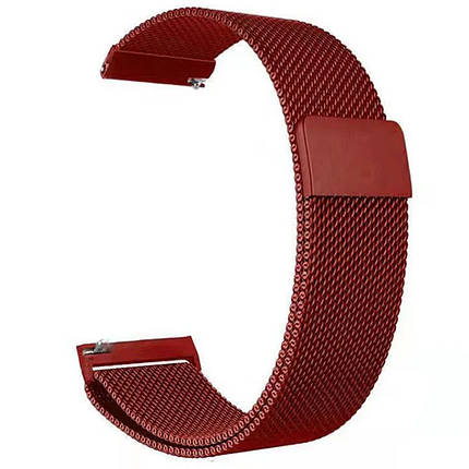 Ремінець Milanese Loop для Smart Watch 20mm Red, фото 1