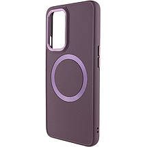 TPU чохол Bonbon Metal Style with MagSafe для OnePlus 9 Бордовий / Plum, фото 3