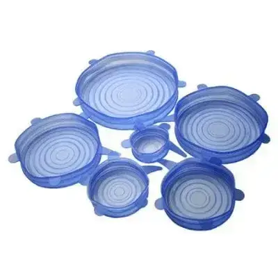 Силіконові універсальні кришки 6 шт SILICON CAP 6PCS SET, фото 1