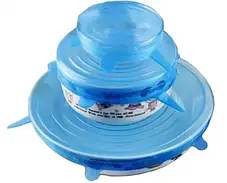 Силіконові універсальні кришки 6 шт SILICON CAP 6PCS SET, фото 4