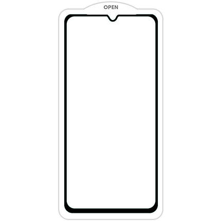 Захисне скло SKLO 5D (тех.пак) для Realme C35 Чорний / Біла підкладка, фото 1