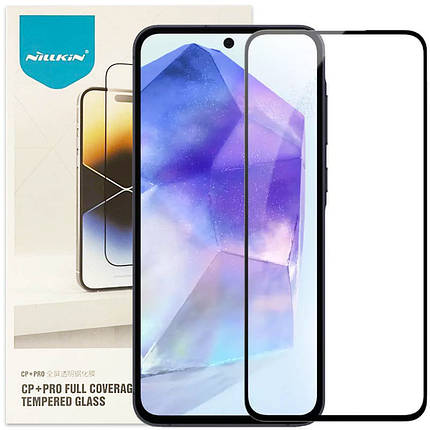 Захисне скло Nillkin (CP+PRO) для Samsung Galaxy A55 Чорний, фото 1