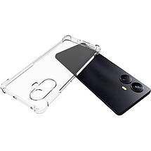 TPU чохол GETMAN Ease logo посилені кути Full Camera для Realme 10 Pro+ Безбарвний (прозорий), фото 2