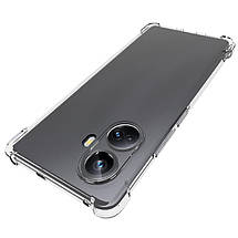 TPU чохол GETMAN Ease logo посилені кути Full Camera для Realme 10 Pro+ Безбарвний (прозорий), фото 3