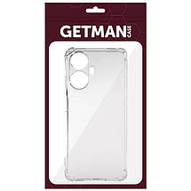 TPU чохол GETMAN Ease logo посилені кути Full Camera для Realme 10 Pro+ Безбарвний (прозорий), фото 4