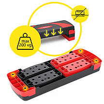 Степ-платформа 3-ступенева Cornix 78 х 29 х 10-20 см XR-0185 Black/Red Poland, фото 4