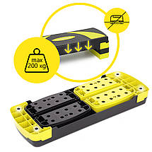 Степ-платформа 3-ступенева Cornix 78 х 29 х 10-20 см XR-0187 Black/Yellow Poland, фото 6