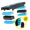 Степ-платформа 3-ступенева Cornix 78 х 29 х 10-20 см XR-0186 Black/Blue Poland, фото 10
