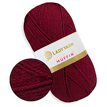 Lady Yarn Muffin, Буряковий No5, пряжа для килимової вишивки