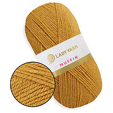 Lady Yarn Muffin, Золото №14, пряжа для килимової вишивки