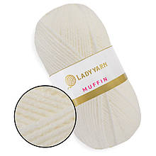 Lady Yarn Muffin, Молочний No19, пряжа для килимової вишивки