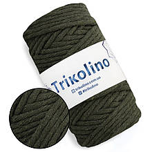 Шнур бавовняний Макраме 4-6 мм, хакі, 250 г/60 м