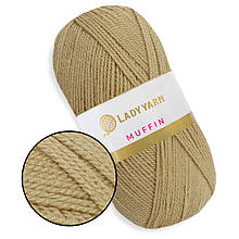 Lady Yarn Muffin, Бежевий No45, пряжа для килимової вишивки