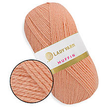 Lady Yarn Muffin, Лосось No46, пряжа для килимової вишивки