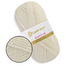 Lady Yarn Muffin, Вершковий No1, пряжа для килимової вишивки