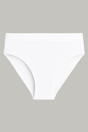 Трусики-сліпи в рубчик S-М Parmi Chiyi білий