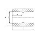 Муфта PPR Blue Ocean "Білий" 20, фото 2