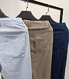 Чоловічі лляні штани LORO PIANA CK9695 бежеві штани, фото 5