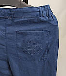 Чоловічі лляні штани LORO PIANA CK9694 сині штани, фото 6