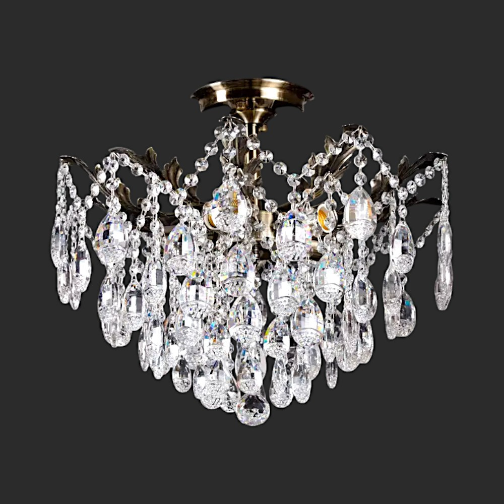 Стельова кришталева люстра SH-67437/5 AB, фото 1