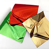 Декоративне золото Поталь листова Срібло  (25 аркушів) 8х8 см (PL-02), фото 2