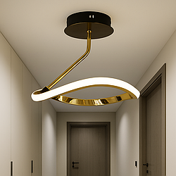 Люстра Led  Artlight 12W до 5 кв.м колір Золото + Чорний 82049/1