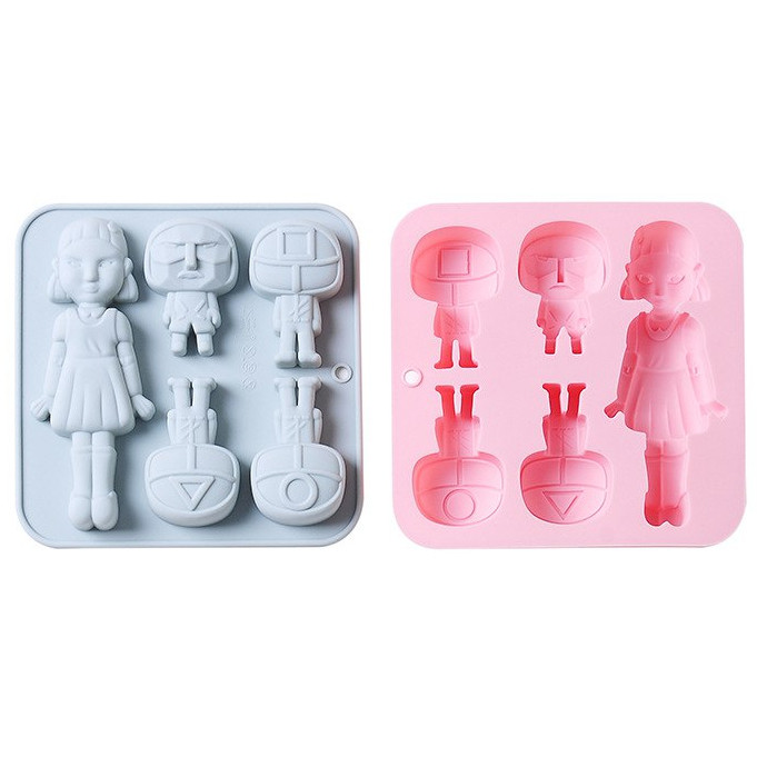 Силіконова форма Гра в кальмара (Квіт в асортименті), фото 1