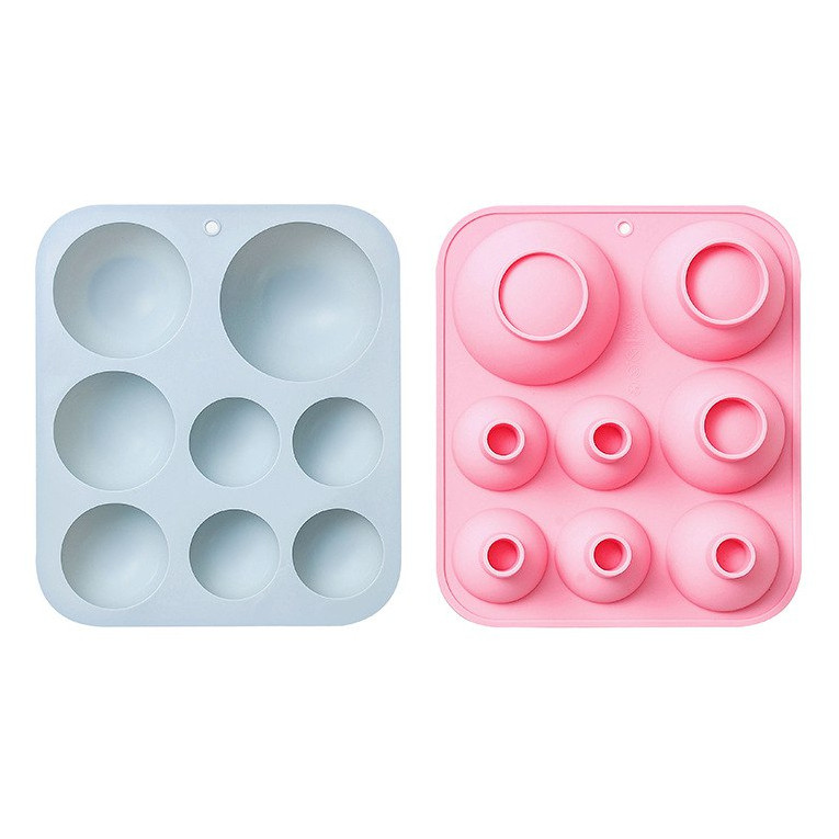 Силіконова форма Напівсфери асорті (Квіт в асортименті), фото 1