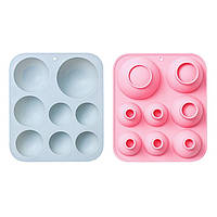 Силіконова форма Напівсфери асорті (Квіт в асортименті)