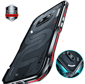 Чохол на Nothing Phone (2a) | 2a Plus бампер рамка протиударний металевий алюмінієвий "ALUMA-FRAME"