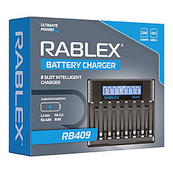 Зарядний пристрій Rablex RB409 на 8 AA/AAA R3/R6 1.2V