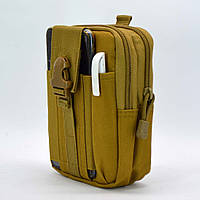 Багатофункціональна навісна сумка-органайзер для телефона в камуфляжі койот