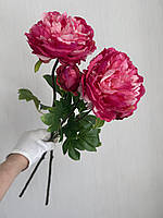 Штучний піон  ( 63 см , яскраво - рожевий ), фото 2