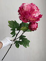 Штучний піон  ( 63 см , яскраво - рожевий ), фото 3