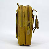 Багатофункціональна навісна сумка-органайзер для телефона в камуфляжі койот, фото 4