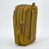 Багатофункціональна навісна сумка-органайзер для телефона в камуфляжі койот, фото 5