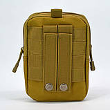 Багатофункціональна навісна сумка-органайзер для телефона в камуфляжі койот, фото 6
