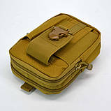 Багатофункціональна навісна сумка-органайзер для телефона в камуфляжі койот, фото 8