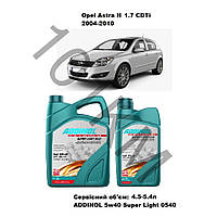 Комплект оливи в двигун Opel Astra H 1.7 CDTi (2004-2010) Addinol