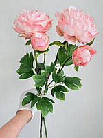 Штучний піон  ( ніжно - рожевий, 63 см ), фото 3