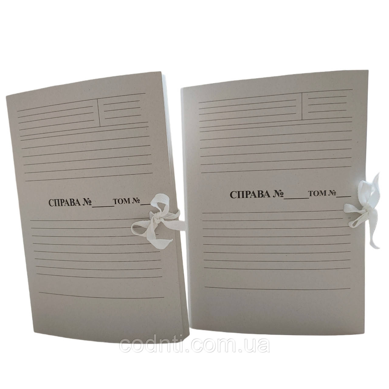 Архівна папка ЮТЕК А4 на зав'язках з титульною сторінкою "Справа Том" 215х310 корінець 0,7-2,7 см (25шт), фото 1