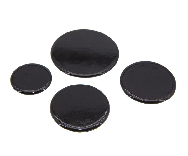 Комплект кришок газових пальників (конфорок) для плити Gefest 1100, 1200, 3100, 3200 (88 мм, 68 мм, 50 мм, емальовані)