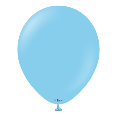 Kalisan 12" Блакитний дитячий Baby blue). Шары воздушные латексные пастель без рисунка Мін.замовлення 10 шт