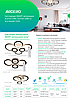 Люстра VIVID 42W AL6164-1 ARD біла Ardero "чотири кола" 3000К-6500К 4000Lm LED з пультом ДУ 590х380х125мм, фото 10